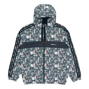 adidas AfB_X Y Xj[J[ yadidas neo Graffiti Printed Sports Jacket Men's Black GL8086z TCY US_M_L