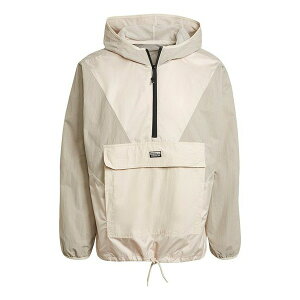 adidas AfB_X Y Xj[J[ yadidas originals V-Line Woven Wb Casual Sports Hooded Half Zip Jacket For Men Khaki GN6769z TCY US_M_L