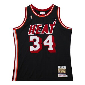 Mitchell & Ness ~b`F&lX Y Xj[J[ yMitchell & Ness x Miami Heat Dark HWC 2013-14 Jersey 'Ray Allen 34' AJY46495-MHE13RALBLCKz TCY US_M_L