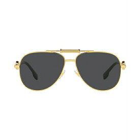 ヴェルサーチ レディース サングラス＆アイウェア アクセサリー Unisex Sunglasses, VE2236 Gold-Tone