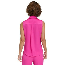 ダナ キャラン ニューヨーク レディース カットソー トップス Women's Sleeveless Shirt Radiant Pink