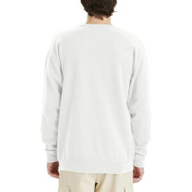 ヘインズ メンズ パーカー・スウェットシャツ アウター Unisex Garment Dyed Fleece Sweatshirt White