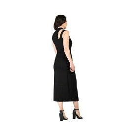 スタンダーズアンドプラクティス レディース ワンピース トップス Women's Elegant Cut-Out Knit Jersey Tank Dress Black