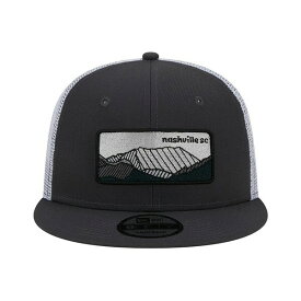 ニューエラ レディース 帽子 アクセサリー Men's Black, White Nashville SC Outdoor Trucker 9FIFTY Snapback Hat Black, White