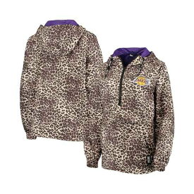 ダナ キャラン ニューヨーク レディース パーカー・スウェットシャツ アウター Women's G-Iii Sports By Carl Banks Leopard Los Angeles Lakers Gabriella Windbreaker Half-Zip Hoodie Leopard