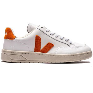 Veja ���F�W�� �����Y �X�j�[�J�[ �yVeja V-12 Leather White Pumpkin�z �T�C�Y EU_44(29.0cm) White/Pumpkin