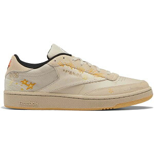 Reebok ���[�{�b�N �����Y �X�j�[�J�[ �yReebok Club C 85 Looney Tunes Props�z �T�C�Y US_6.5(24.5cm) Pebble/Core Black/Bright Ochre