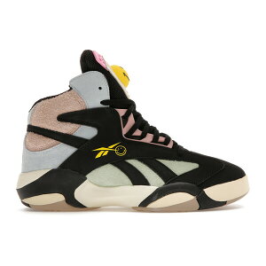 Reebok ���[�{�b�N �����Y �X�j�[�J�[ �yReebok Shaq Attaq Smiley�z �T�C�Y US_8.5(26.5cm) Core Black/Dreamy Blue-Stinger Yellow