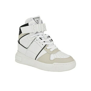 QX fB[X Xj[J[ V[Y Women's Corten Casual High Top Logo Lace Up Sneakers White/Black Multi