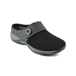 C[W[Xsbg fB[X T_ V[Y Women's Edline Closed Toe Slip-On Casual Mules Black Suede