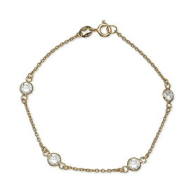 ジャニ ベルニーニ レディース ブレスレット・バングル・アンクレット アクセサリー Cubic Zirconia Station Bracelet in 18K Gold Plated Sterling Silver, Created for Macy's Gold