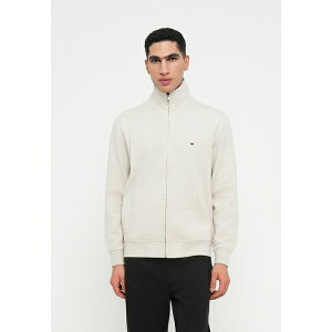 g~[ qtBK[ Y p[J[EXEFbgVc AE^[ ESSENTIAL STAND COLLAR - Zip-up sweatshirt - heathered oatmilk