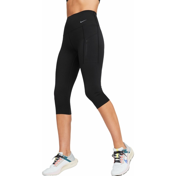 ナイキ レディース カジュアルパンツ ボトムス Nike Women´s Dri-FIT Go High-Waisted Capri Leggings Blackのサムネイル
