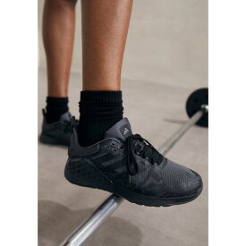 アディダス レディース テニス スポーツ DROPSET 2 TRAINER - Training shoe - core black/grey six