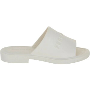 Ferragamo tFK Y Xj[J[ yFerragamo Giuneva Logo Embossed Slides Whitez TCY US_6(24.0cm) White