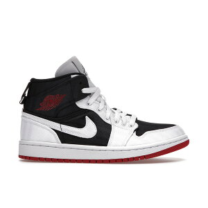 Jordan �W���[�_�� ���f�B�[�X �X�j�[�J�[ �yJordan 1 Mid SE Utility Canvas White Black Gym Red (Women's)�z �T�C�Y US_8(25.0cm) Black/White-Gym Red