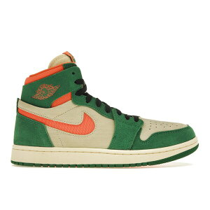 Jordan �W���[�_�� ���f�B�[�X �X�j�[�J�[ �yJordan 1 High Zoom Air CMFT 2 Pine Green Orange Blaze (Women's)�z �T�C�Y US_6.5(23.5cm) Pine Green/Muslin/Black/Orange Blaze