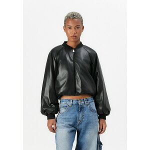 sR fB[X WPbgu] AE^[ BRODO BOMBER SOFT TOUCH - Faux leather jacket - nero limousine