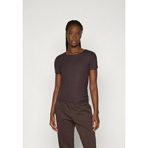 I[vC fB[X ejX X|[c ONPHOMIE SHORT TOP - Basic T-shirt - chocolate torte