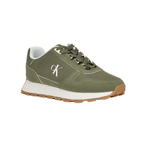JoNC fB[X Xj[J[ V[Y Women's Taresa Logo Lace-Up Sneakers Dark Green