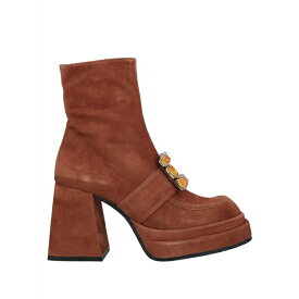 【送料無料】 ラス レディース ブーツ シューズ Ankle boots Brown