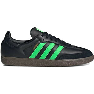 adidas �A�f�B�_�X �����Y �X�j�[�J�[ �yadidas Samba OG Black Screaming Green�z �T�C�Y US_6.5(24.5cm) Core Black/Screaming Green/Gum