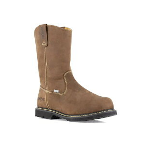 アイロンエイジ メンズ ブーツ シューズ Groundbreaker Pull On Composite Toe Work Boot Dark Brown
