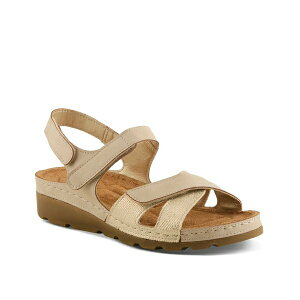 tNTX fB[X T_ V[Y Orwell Wedge Sandal Gold Metallic