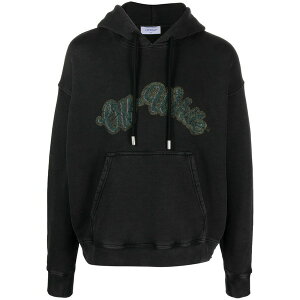 �I�t�z���C�g �����Y �p�[�J�[�E�X�E�F�b�g�V���c �A�E�^�[ Bacchus skate graphic-print hoodie Black
