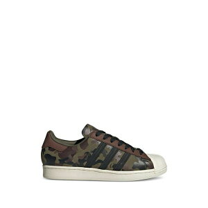 �A�f�B�_�X �����Y �X�j�[�J�[ �V���[�Y Superstar camo low-tops sneakers Brown