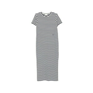 �N���[�Y�h ���f�B�[�X �����s�[�X �g�b�v�X Striped-pattern short-sleeve midi dress Blue