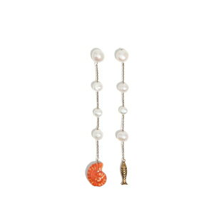 �r���o �C ���[�� ���f�B�[�X �s�A�X���C�������O �A�N�Z�T���[ Faux-pearl drop earrings Gold