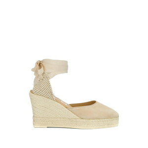 �}�l�r ���f�B�[�X �T���_�� �V���[�Y Ribbon woven espadrilles Neutrals