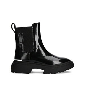 �_�i �L������ �j���[���[�N ���f�B�[�X �u�[�c �V���[�Y 60mm fenella lug-sole pull-tab chelsea boots Black