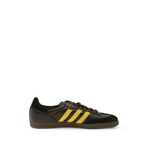 �A�f�B�_�X �����Y �X�j�[�J�[ �V���[�Y Samba three-stripes sneakers Brown