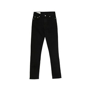 �K���g ���f�B�[�X �f�j���p���c �{�g���X Straight-leg denim jeans Black