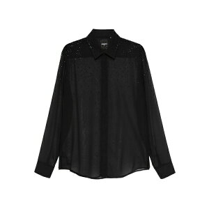 �p�g���c�B�A �y�y �����Y �V���c �g�b�v�X Rhinestone-embellished shirt Black