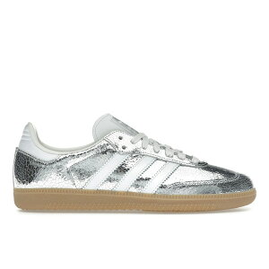 adidas �A�f�B�_�X ���f�B�[�X �X�j�[�J�[ �yadidas Samba OG Silver Metallic Cracked Leather (Women's)�z �T�C�Y US_6(23.0cm) Silver Metallic/Footwear White/Core White