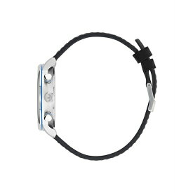 アディダス レディース 腕時計 アクセサリー Unisex Chrono Code One Chrono Black Leather Strap Watch 40mm Black