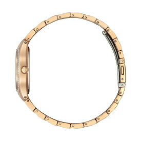 シチズン レディース 腕時計 アクセサリー Eco-Drive Women's Silhouette Crystal Rose Gold-Tone Stainless Steel Bracelet Watch 30mm Pink Gold-tone