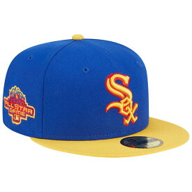 ニューエラ メンズ 帽子 アクセサリー Chicago White Sox New Era Empire 59FIFTY Fitted Hat Royal/Yellow