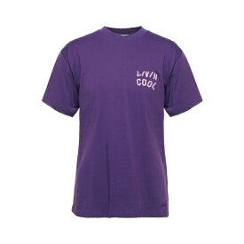 【送料無料】 リビンクール メンズ Tシャツ トップス T-shirts Purple