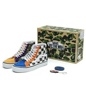 Vans �o���Y �����Y �X�j�[�J�[ �yVans BAPE x SK8-HI 36 DX 'Multi Camo' VN0A38GF7BM�z �T�C�Y US_7.5(25.5cm)