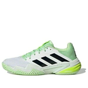 adidas �A�f�B�_�X �����Y �X�j�[�J�[ �yadidas Barricade 13 'White Green' IG3114�z �T�C�Y US_8(26.0cm)