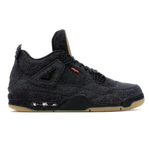 Jordan �W���[�_�� �����Y �X�j�[�J�[ �yJordan 4 Retro Levi's Black (Levi's Tag)�z �T�C�Y US_10(28.0cm) Black/Black-Black