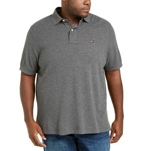 g~[ qtBK[ Y Vc gbvX Men's Big & Tall Classic-Fit Ivy Polo Medium Grey Heather