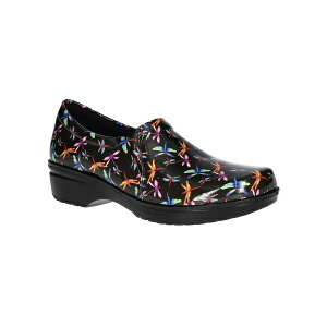 C[W[Xg[g fB[X Xb|E[t@[ V[Y Women's Tiffany Slip Resistant Clogs Dragonfly Patent