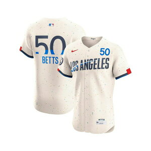 iCL Y Vc gbvX Men's Mookie Betts Cream Los Angeles Dodgers City Connect Elite Jersey Cream