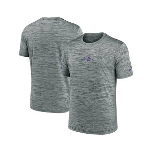 �i�C�L �����Y �V���c �g�b�v�X Men's Gray Baltimore Ravens Sideline Velocity Performance T-Shirt Gray