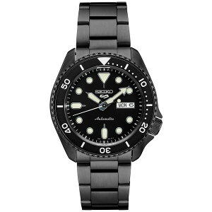 ZCR[ Y uXbgEoOEANbg ANZT[ Men's Automatic 5 Sports Black Ion Finished Bracelet Watch 43mm Black